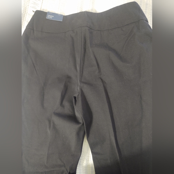 Black Buttonless Pants - Picture 2 of 6
